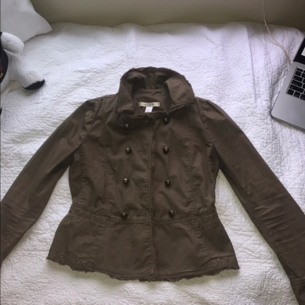 Ann Taylor loft military jacket/ blazer 0p